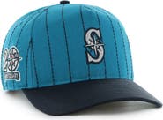 '47 Men's '47 x Rawlings Teal/Navy Seattle Mariners Pinstripe Hitch Adjustable Hat