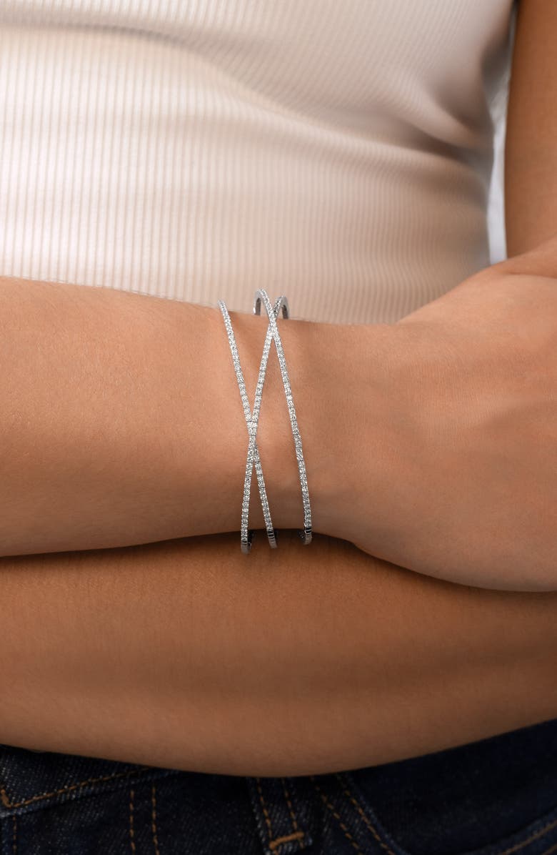 Bony Levy Audrey Diamond Cuff Bracelet, Alternate, color, 18K White Gold