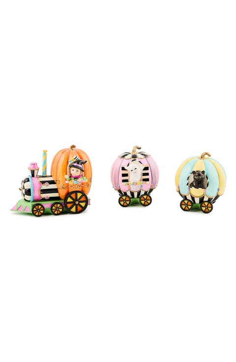 Trick or Treat Pumpkin Set of 3 Train Figurines