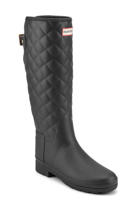 Refined Quilted Rain Boot