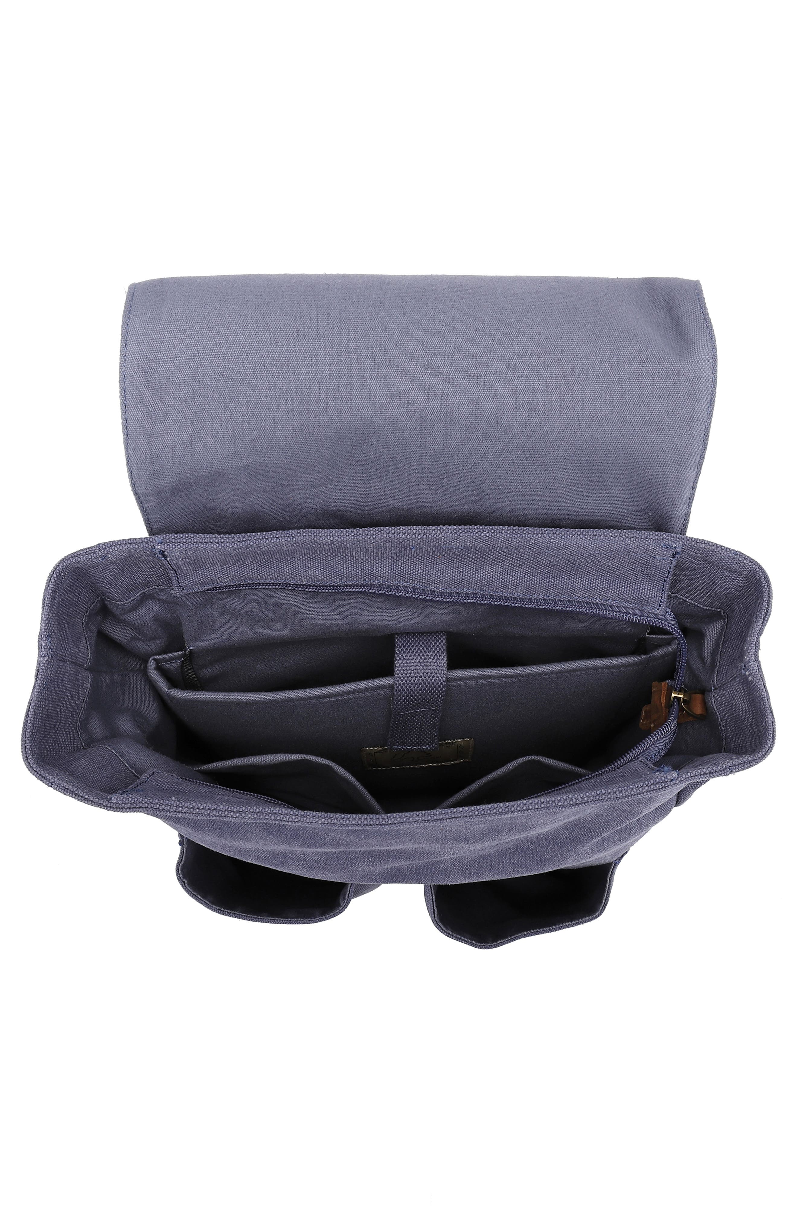 Atona Canvas Backpack, Alternate, color, DENIM BLUE