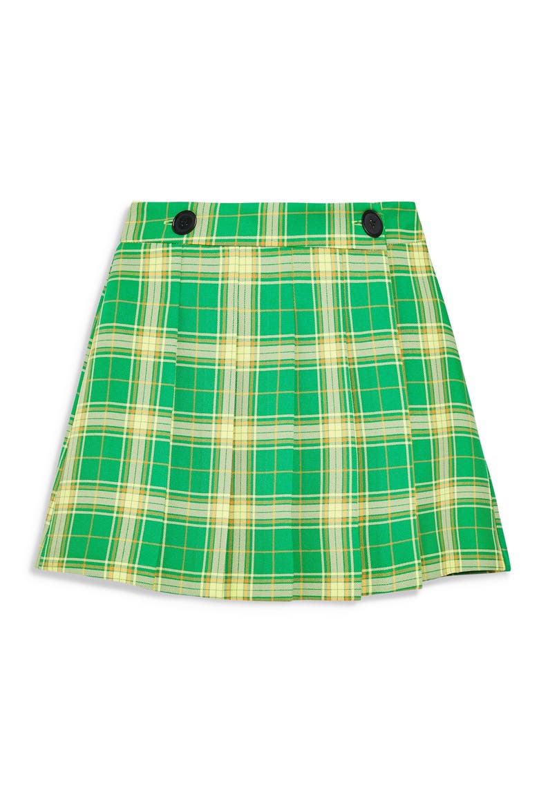Plaid Skirt, Alternate, color, GREEN MULTI