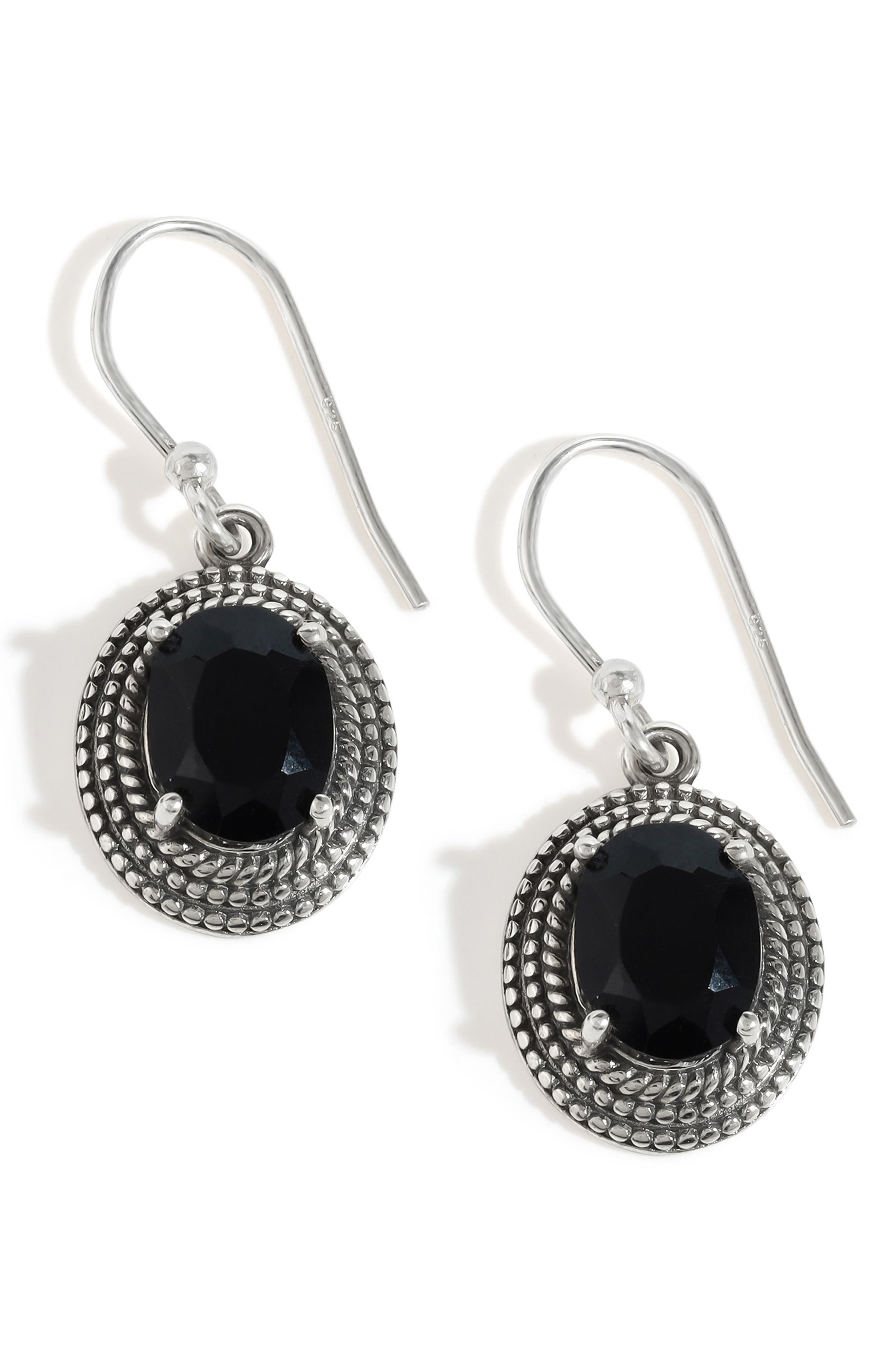YS GEMS Onyx Drop Earrings