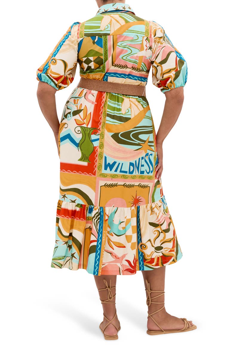 Wild Soul Belted Cotton Shirtdress, Alternate, color, WILD SOUL