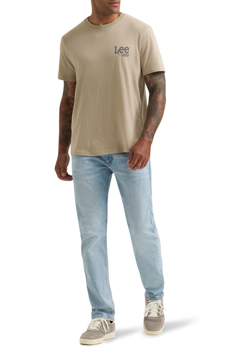 Cotton Logo Graphic T-Shirt, Alternate, color, TRENCHCOAT