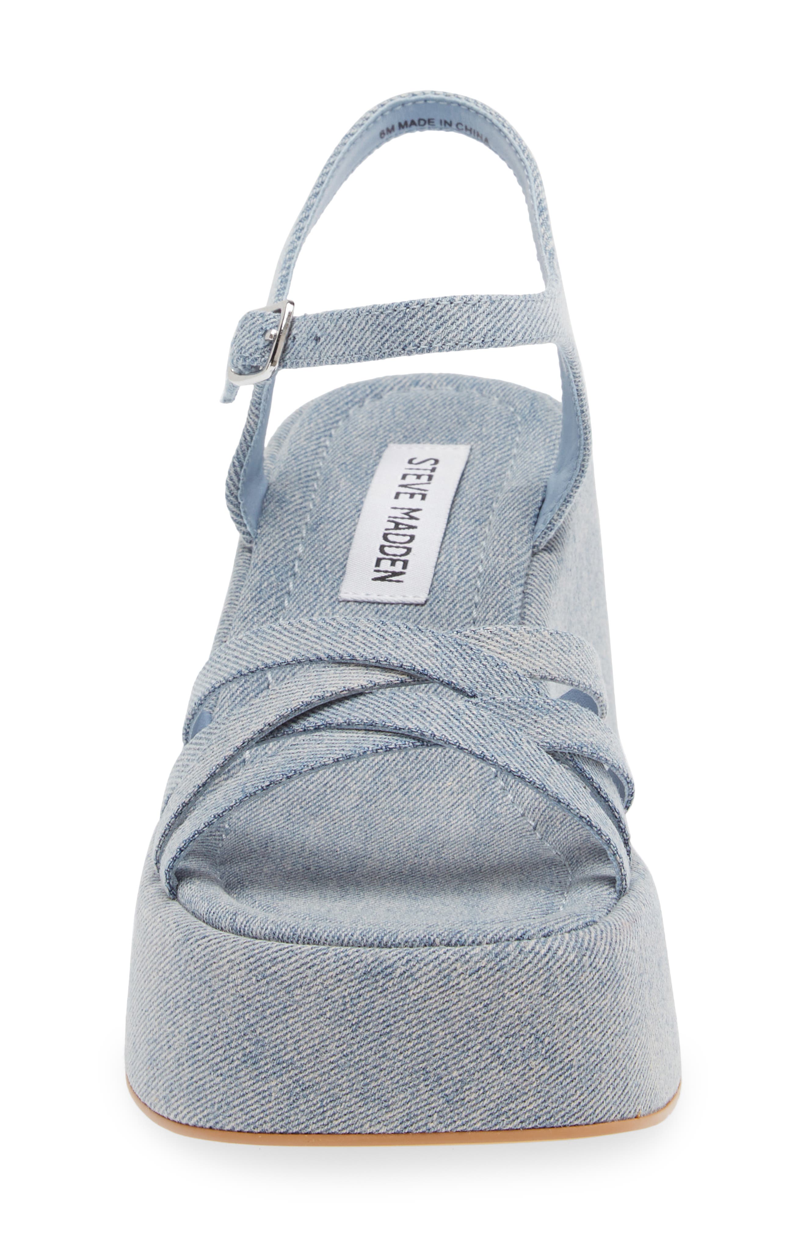 Crazy Platform Sandal, Alternate, color, DENIM
