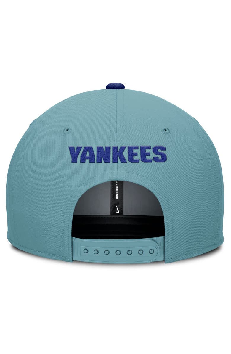 Nike Men's Nike Turquoise New York Yankees Father's Day Pro Performance Snapback Hat, Alternate, color,