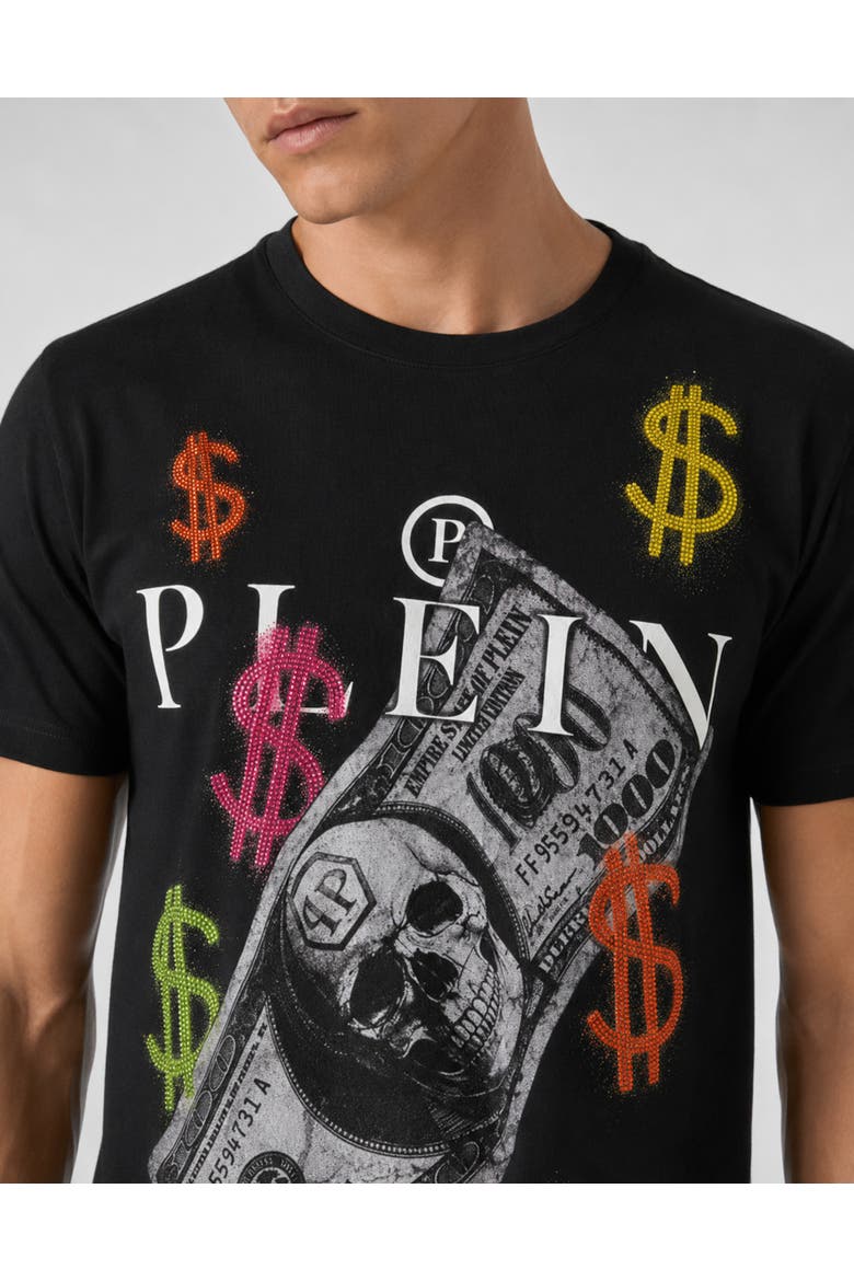 Jersey T-Shirt Plein Dollars Men, Alternate, color, black