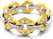 DRIES CRIEL Flow Diamond Link Ring