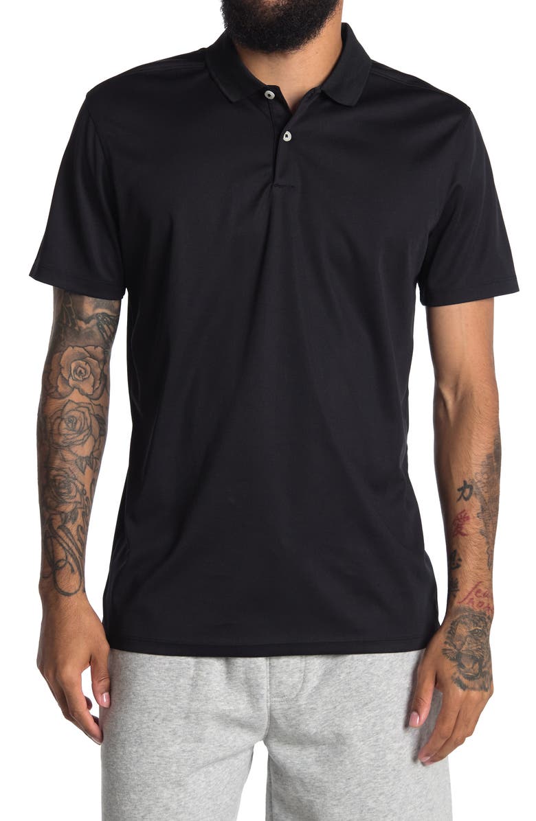 90 DEGREE BY REFLEX Nude Tech Short Sleeve Polo, Main, color,