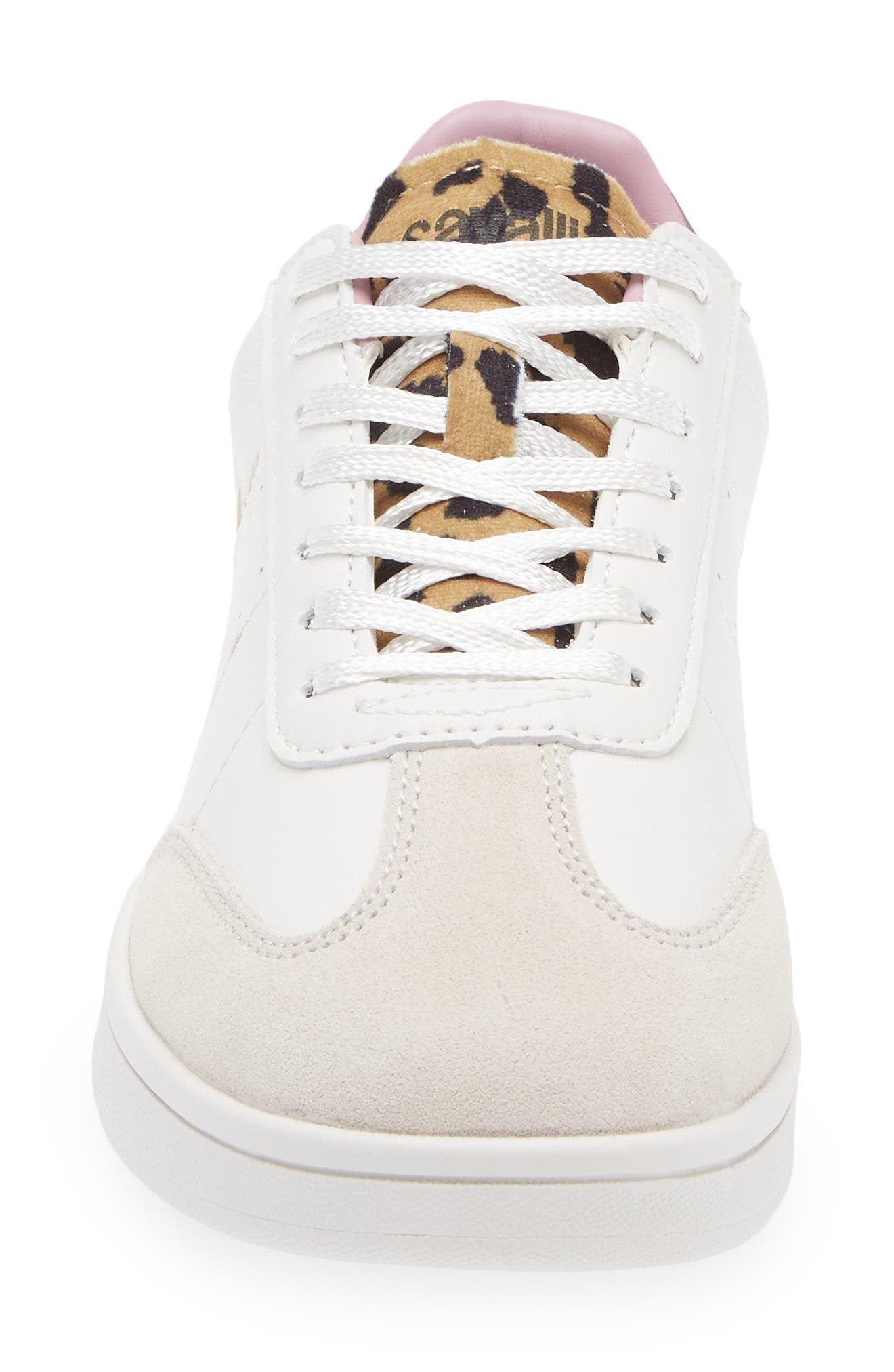 Roberto Cavalli Low Top Sneaker, Alternate, color, Off White Pink