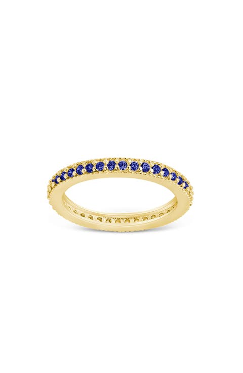 Cubic Zirconia Pavé Thin Band Ring