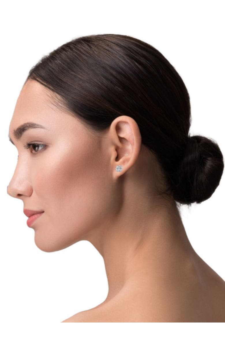 Bliss Diamond 2 1/4 Ct T.W. Round Cut Diamond Studs Lab Grown 14k Gold, Alternate, color, 14K White Gold