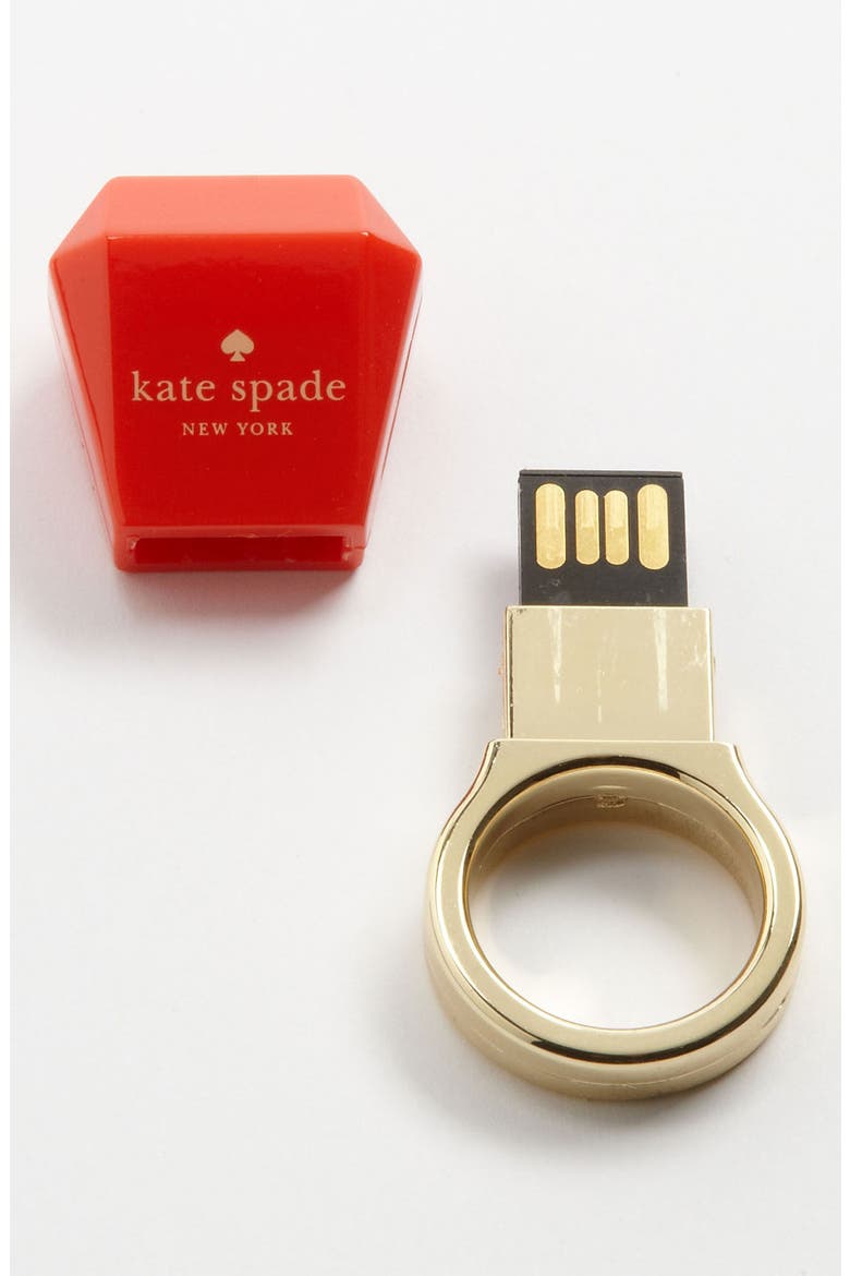 'ring' USB drive, Alternate, color, RED/GOLD