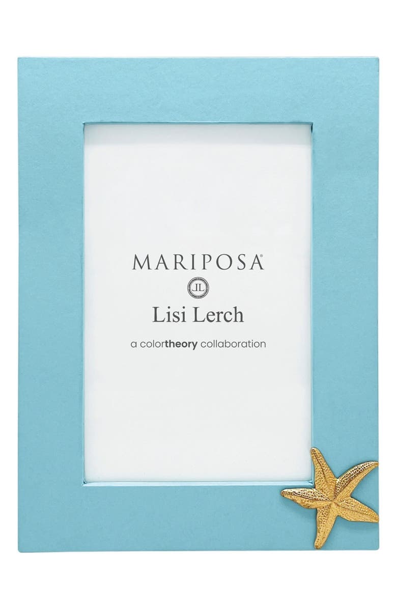 Mariposa Starfish Blue 4 x 6-Inch Picture Frame, Main, color, Blue