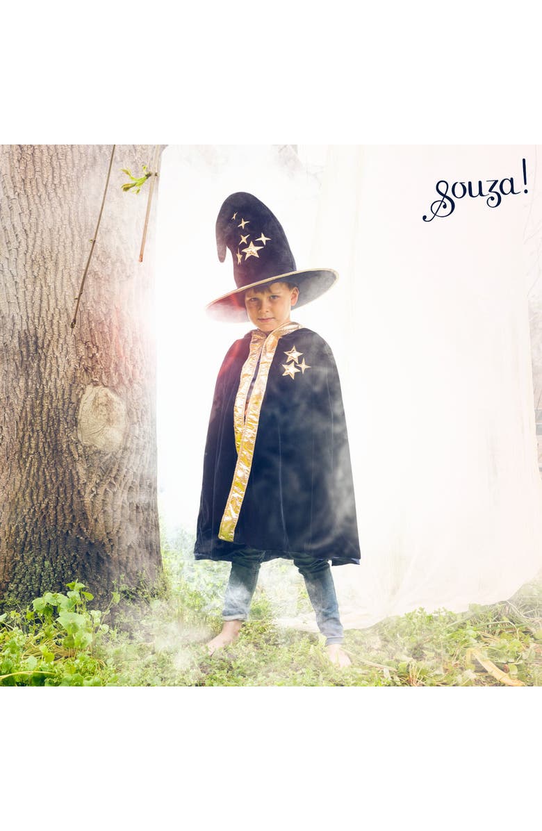 Souza Wilfred Magician Costume Cape, Alternate, color, Navy