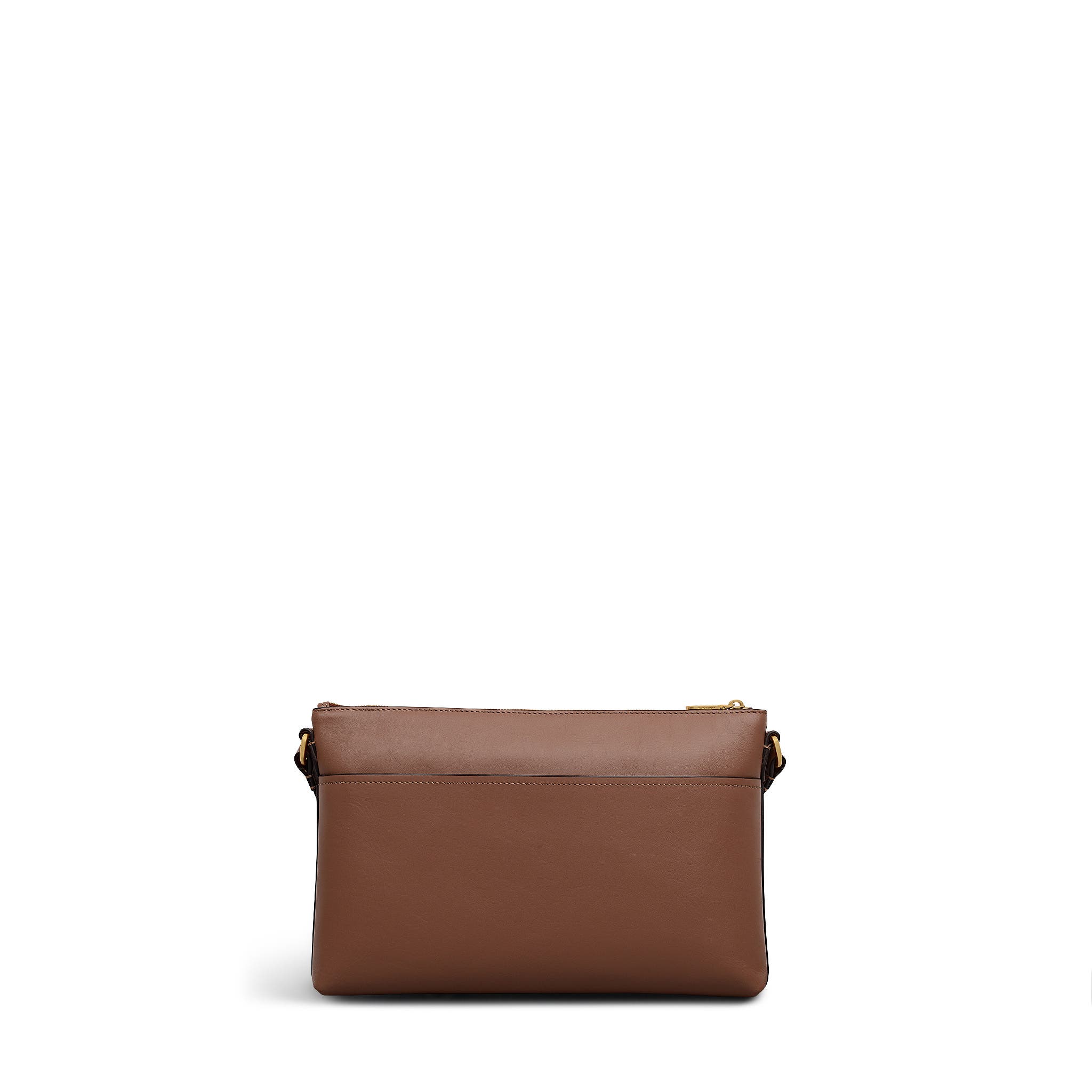 Pockets Medium Ziptop Crossbody Bag, Alternate, color, Saddle