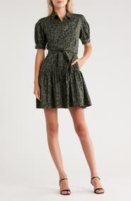 Derek Lam 10 Crosby Emma V-Neck Long Sleeve Dress