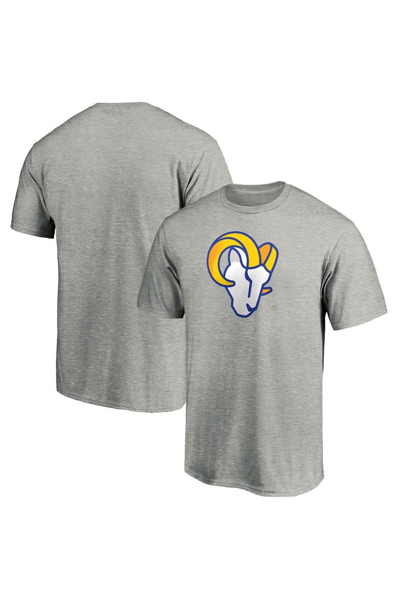 Men's Fanatics Branded Heathered Gray Los Angeles Rams Primary Logo T-Shirt, Main, color, Heather Gray