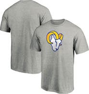 FANATICS Men's Fanatics Branded Heathered Gray Los Angeles Rams Primary Logo T-Shirt