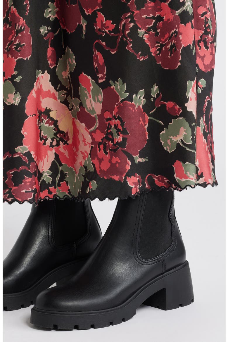 The Seabank Floral Satin Maxi Skirt, Alternate, color, CHARMING ROSE