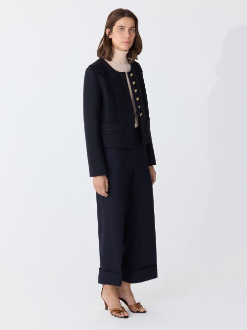 Callas Milano Aubrey Cropped Jacket In Black