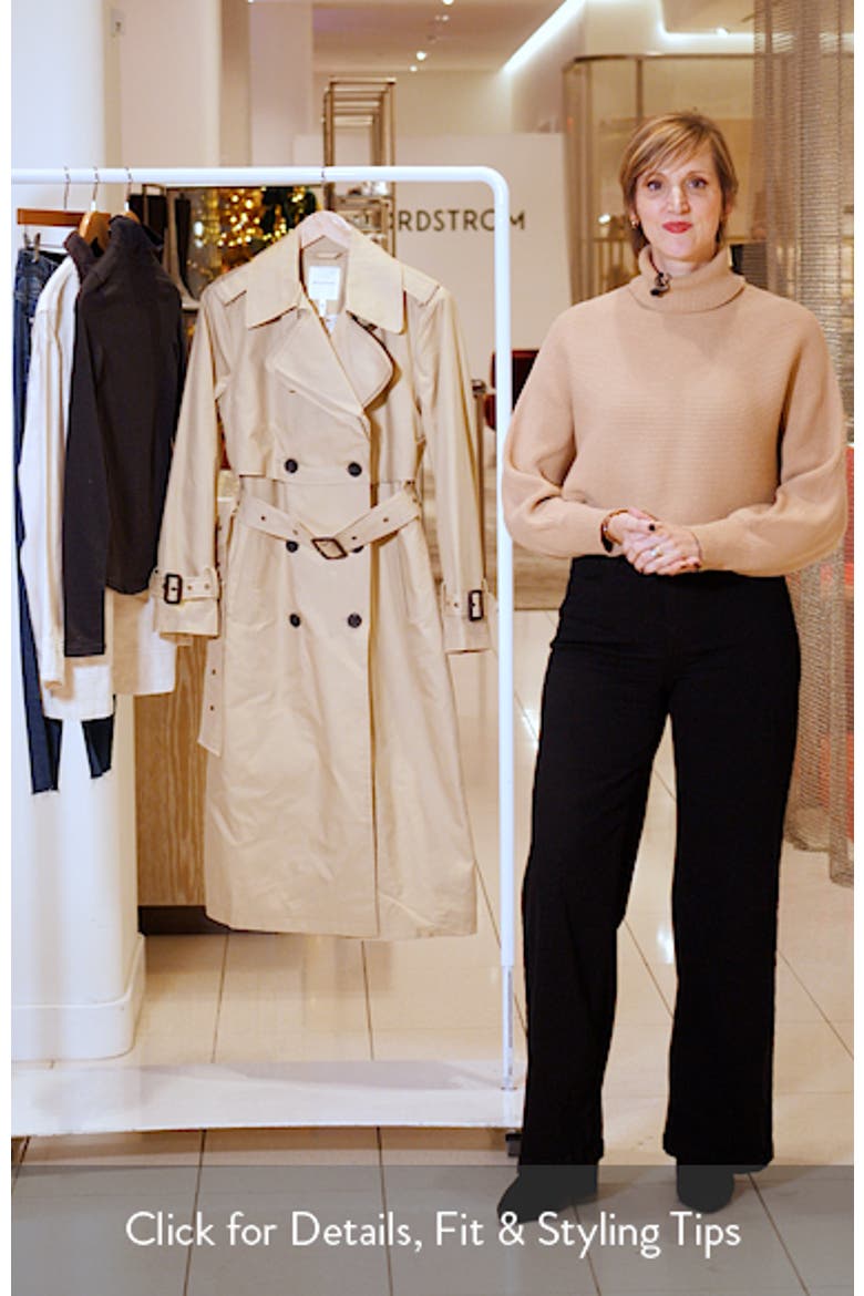 Layered Cotton Blend Trench Coat video