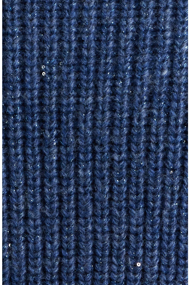Spinks Metallic Crewneck Sweater, Alternate, color, INDIGO