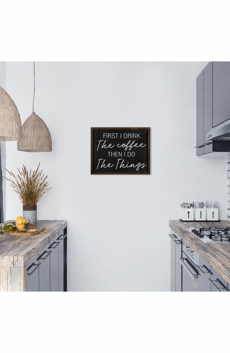 PARKLAND COLLECTION The Coffee Then The Things Wall Décor, Alternate, color, Multicolor