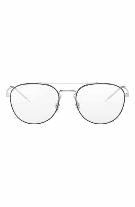 Unisex 55mm Aviator Optical Glasses