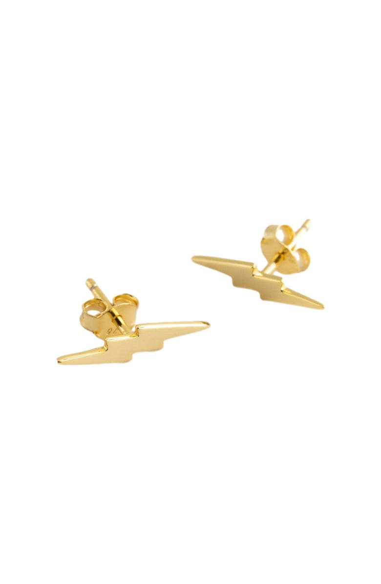 Saint + Sofia Lightning Earrings, Alternate, color, Gold