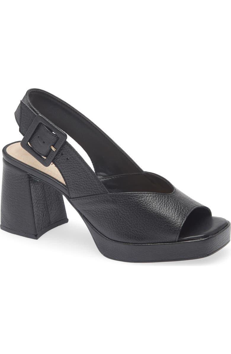 Bottero Britnet Slingback Platform Sandal, Main, color, Preto