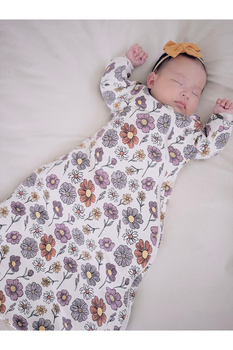 Unisex Baby Long Sleeve Transitional Swaddle Sleep Sack, Easy Diaper Changes, 1.0 TOG, Alternate, color, Beauty