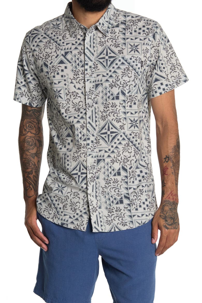 Irie Short Sleeve Shirt, Main, color, FOG
