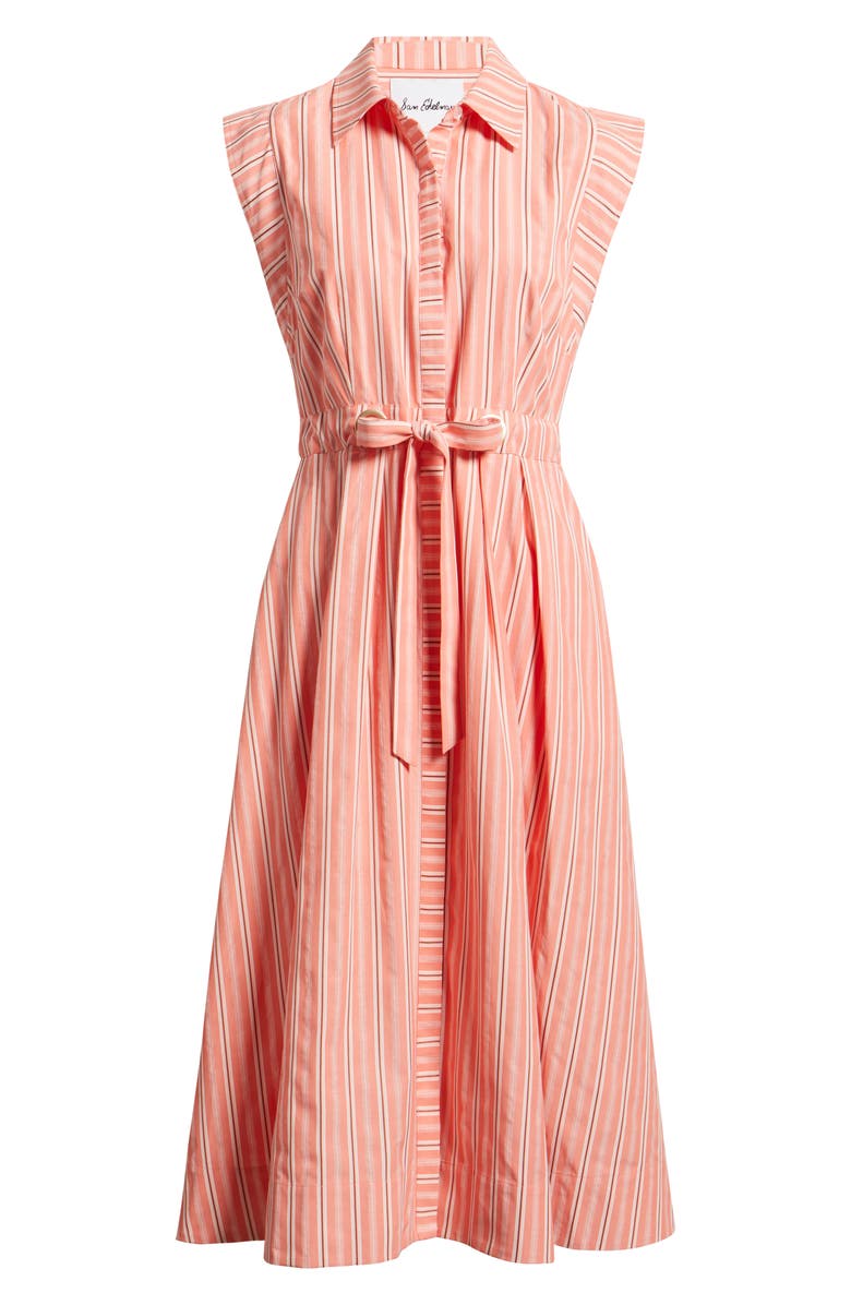 Sam Edelman Mix Stripe Shirtdress, Alternate, color, Orange
