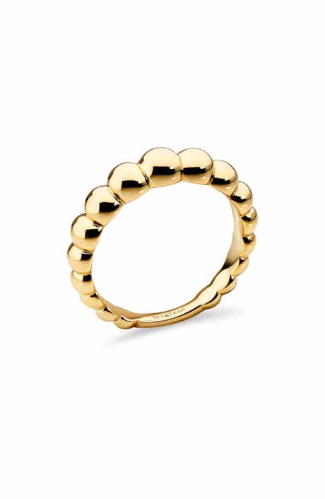 DEVATA Beaded Ball Textured Ring