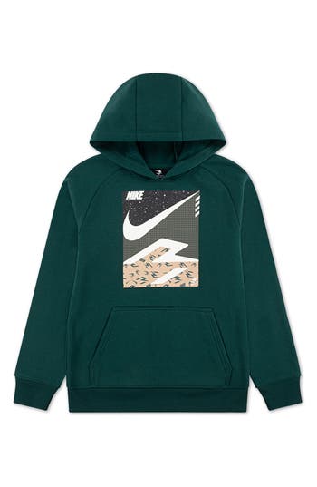 3 Brand Kids' Pop 3b Pullover Hoodie In Green