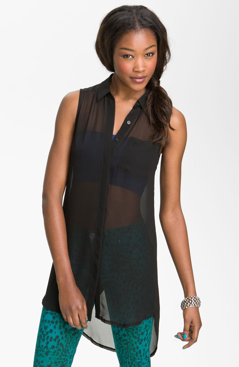 All in Favor Sleeveless Shirt Tunic, Main, color,