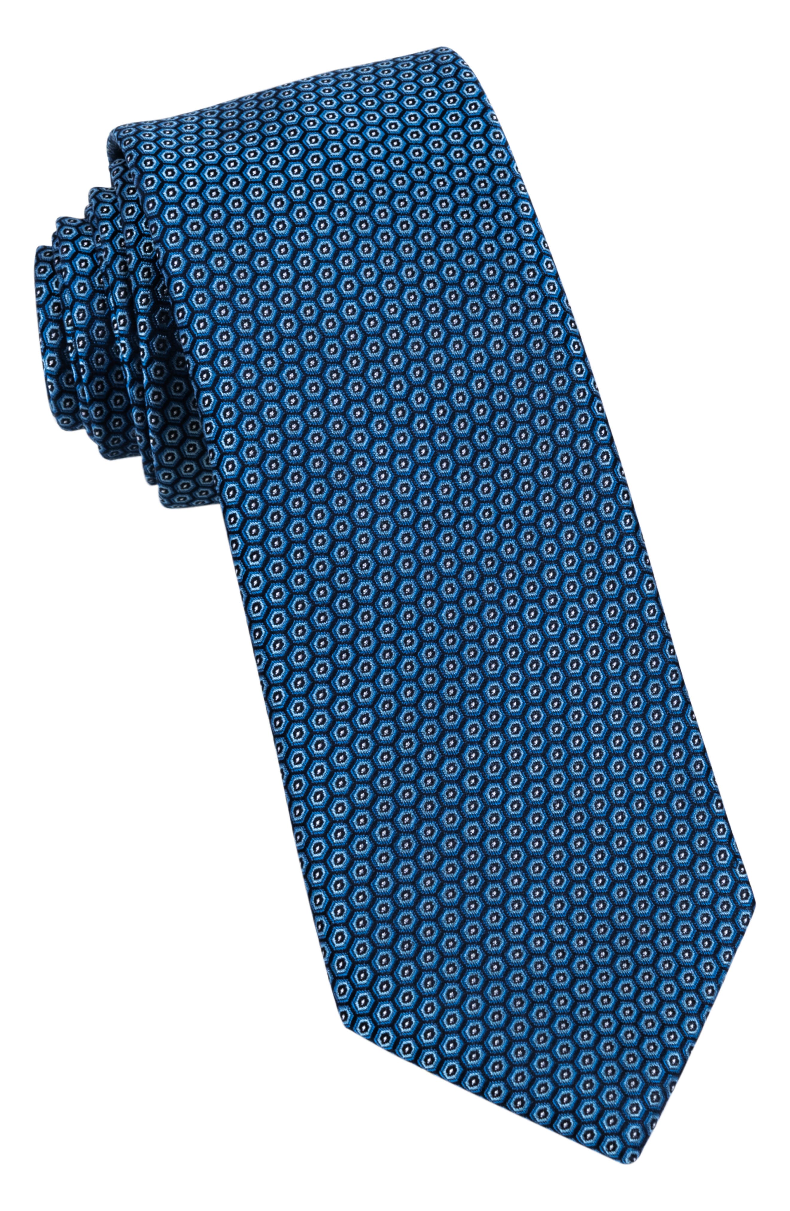 W.R.K Neat Silk Tie in Horizon 