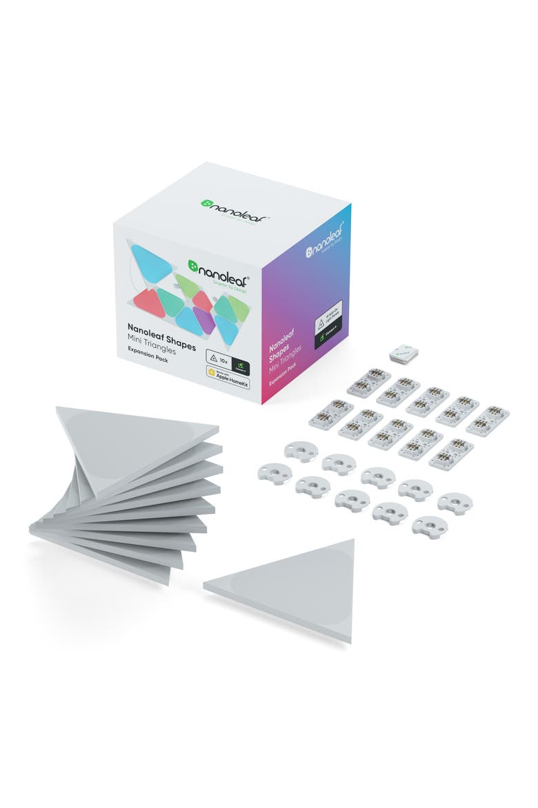 10-Pack Mini Triangle Light Panels Expansion Pack, Main, color, MULTICOLOR