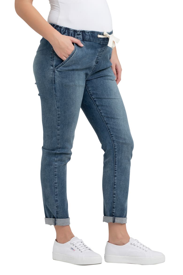 Denim Jogger, Alternate, color, BLUE