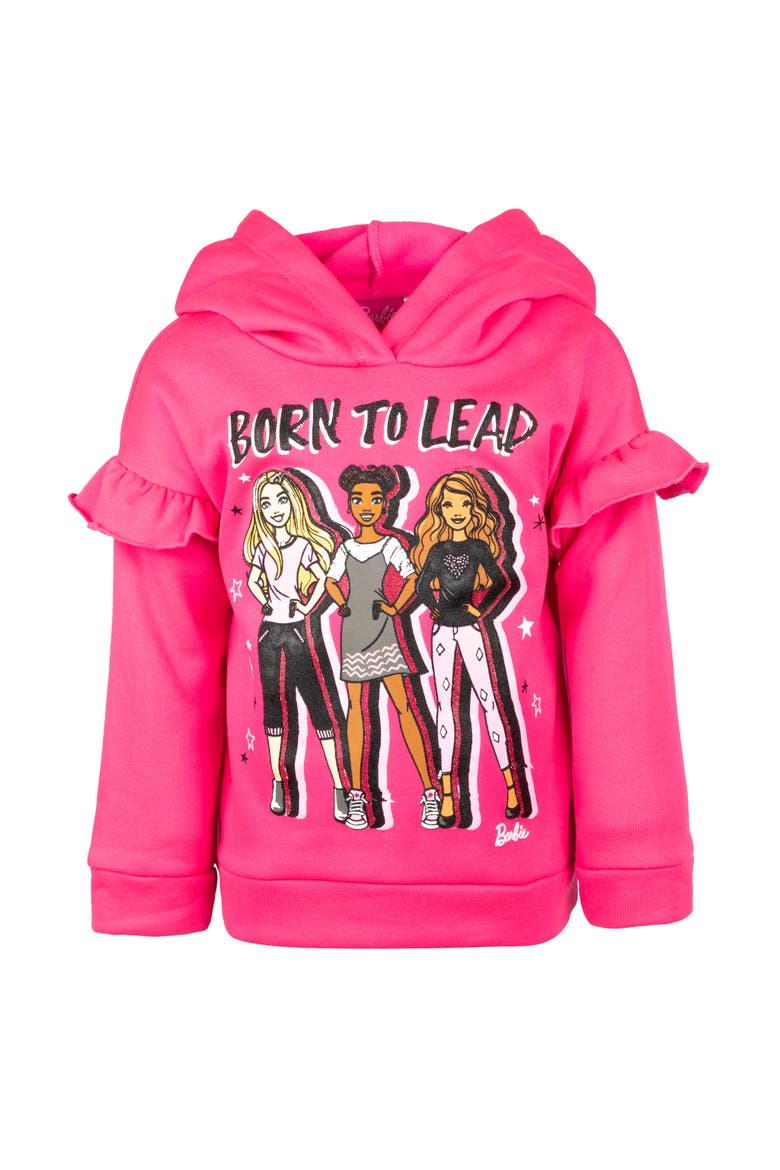 2-Piece Fleece Hoodie and Leggings Set, Alternate, color, Fuchsia Black