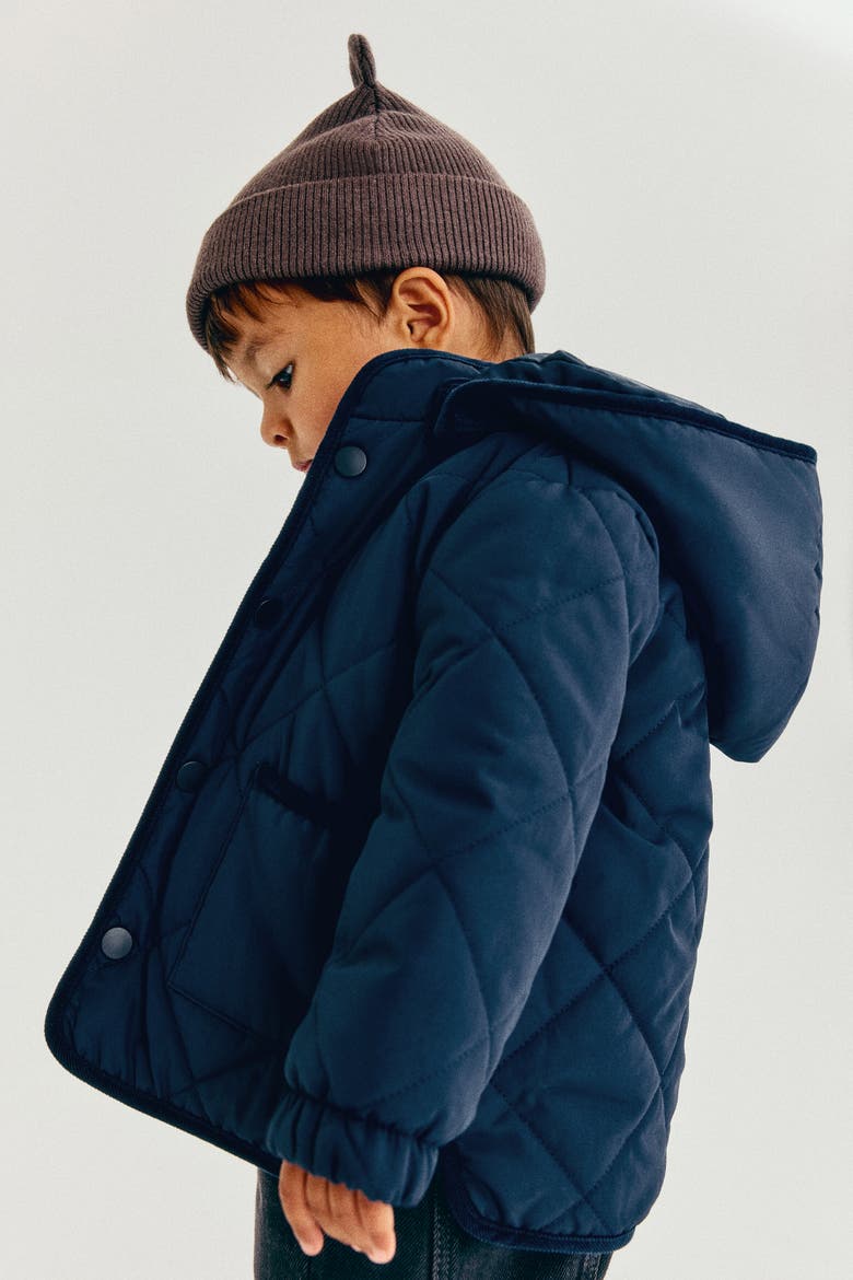 Quilted Jacket, Alternate, color, Navy blue