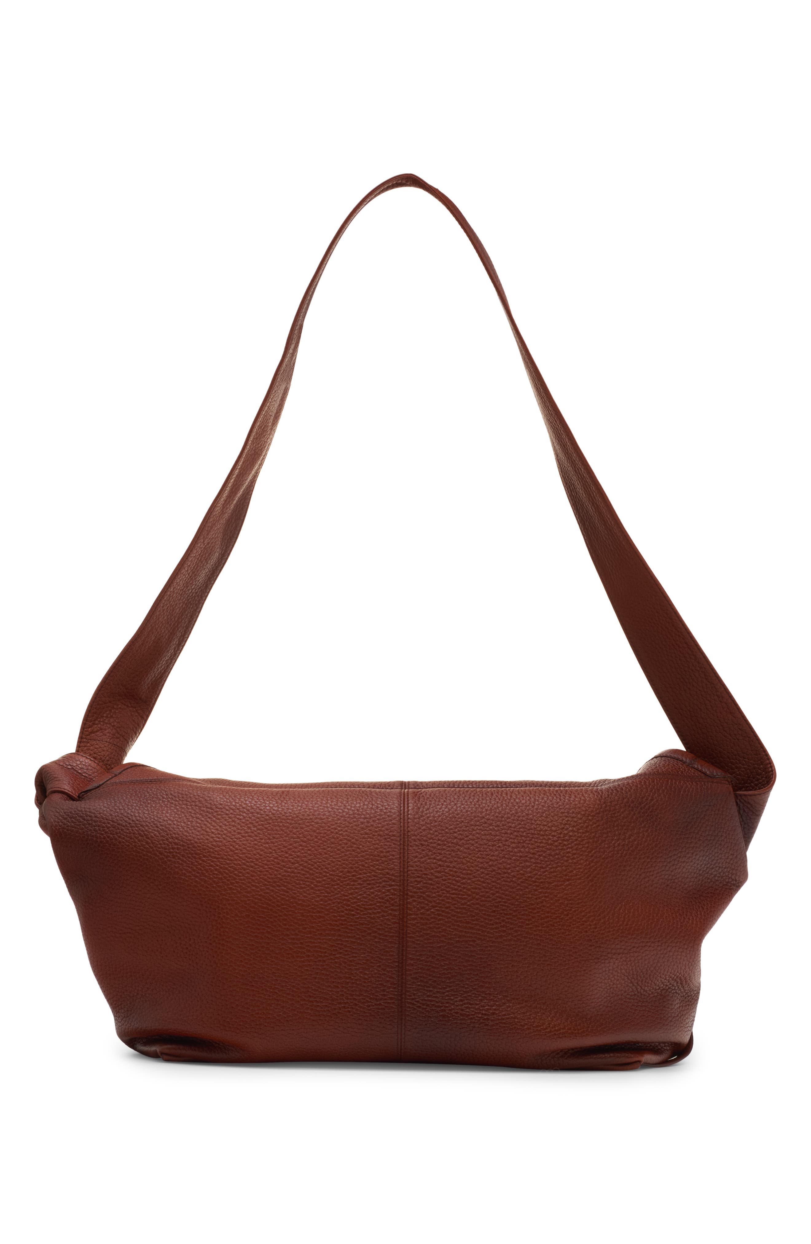 Bottega Veneta Sawyer Taurillon Leather Hobo Bag, Alternate, color, Brown