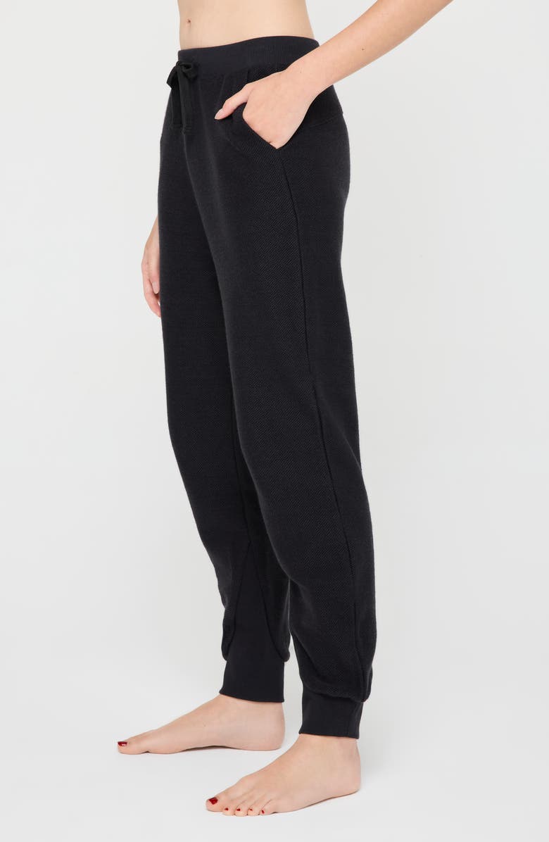 Spiritual Gangster Reese Fleece Sweatpants, Alternate, color, Vintage Black