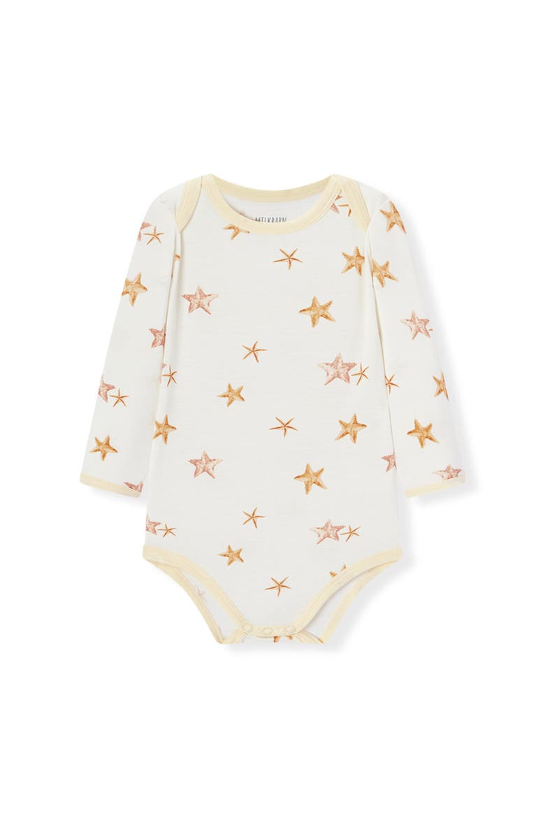 Luxe Stretch Long Sleeve One Piece, Main, color, Starfish Dreams