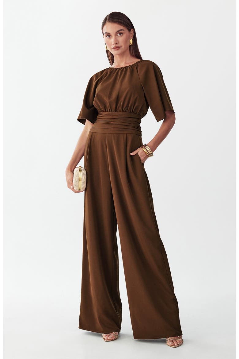 Penny Jumpsuit, Alternate, color, Chocolate