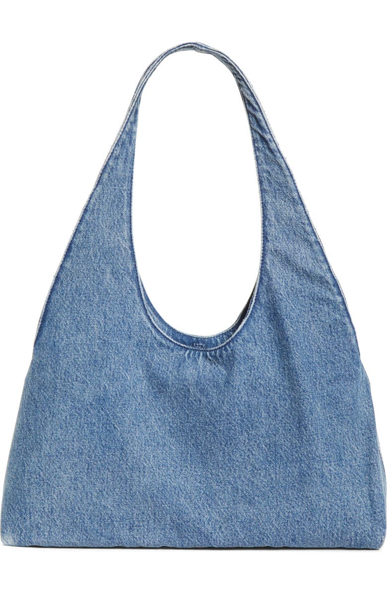 Alexander Wang Medium Pike Denim Hobo Bag, Alternate, color, Vintage Medium Indigo