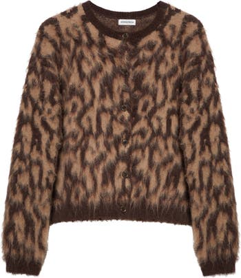 トップス 22AW COOHEM LEOPARD TWEED CARDIGAN myzgx Women's