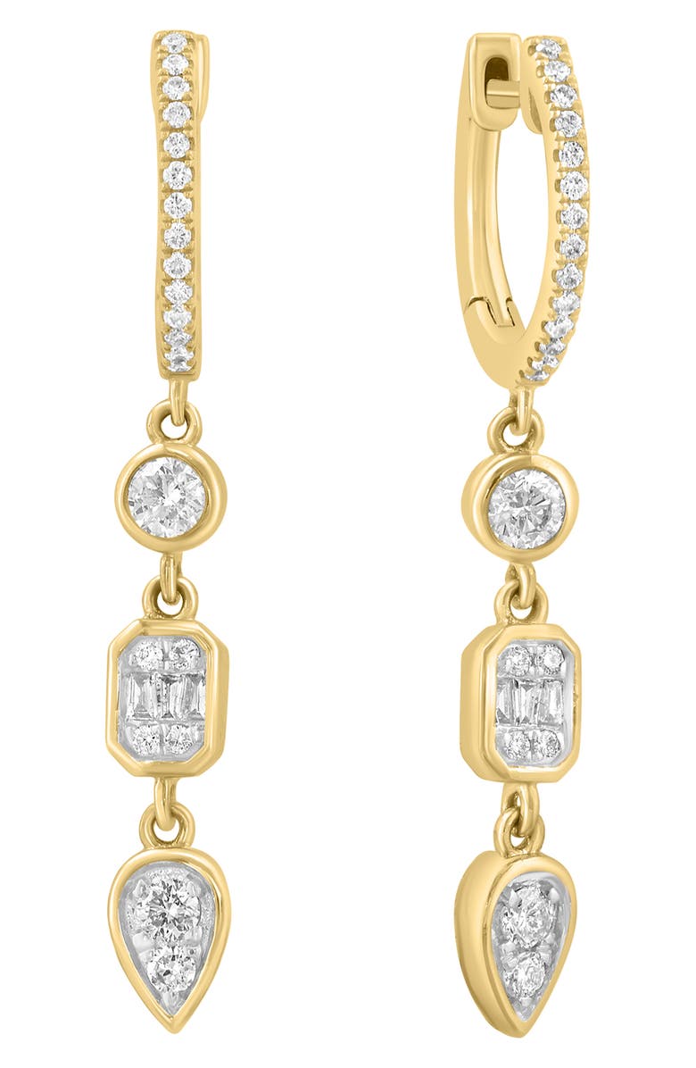 EFFY Diamond Drop Earrings, Alternate, color, White